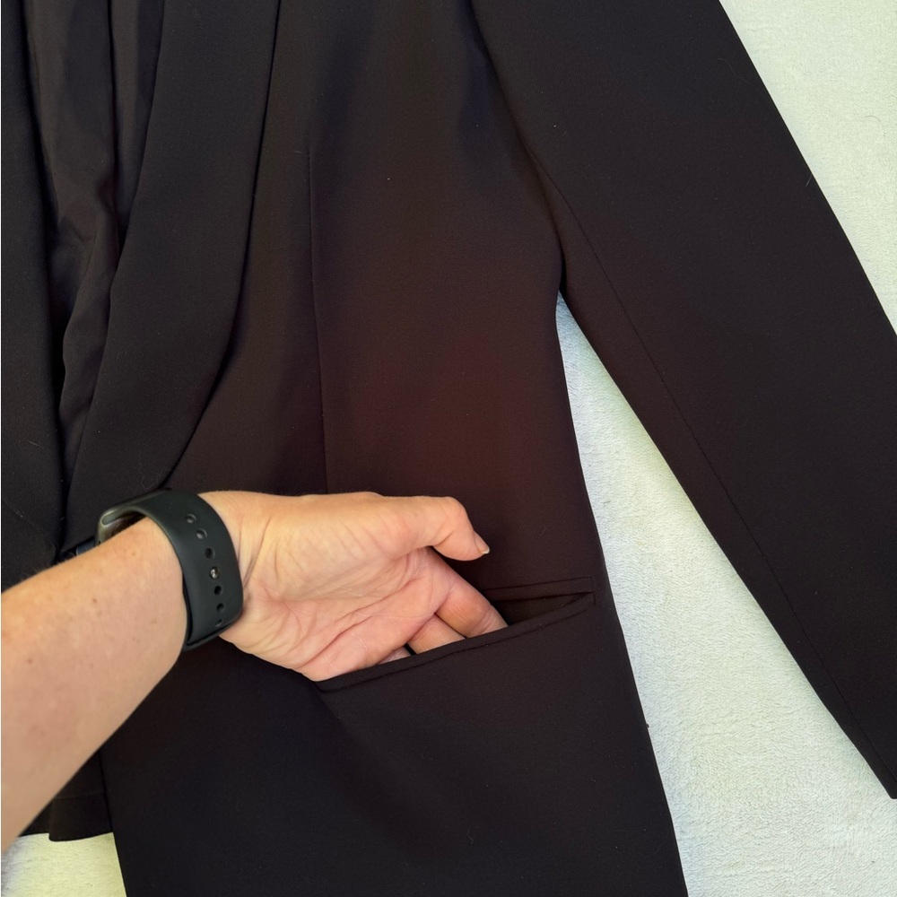 Trouve Sleek Black Blazer Jacket size XS - Picture 10 of 15